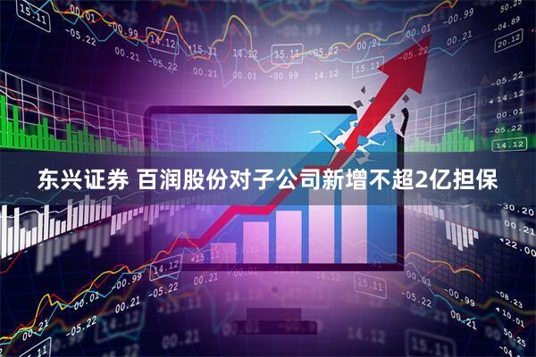 东兴证券 百润股份对子公司新增不超2亿担保